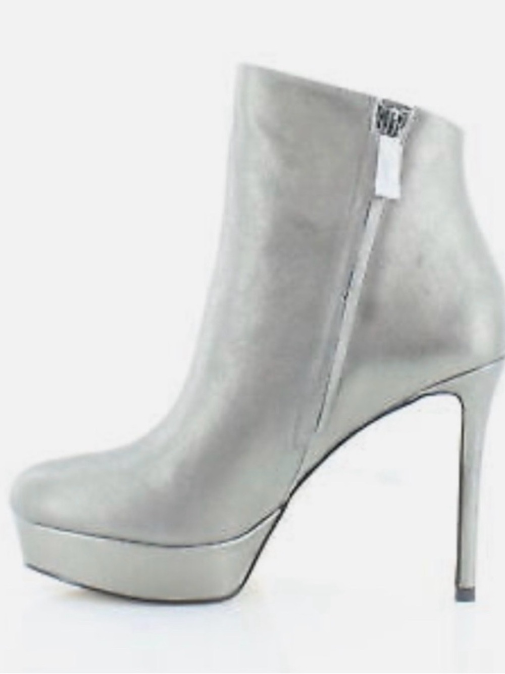 New* DKNY JAMI Platform Ankle Women's Boots Lt Pewter Size 6 $197